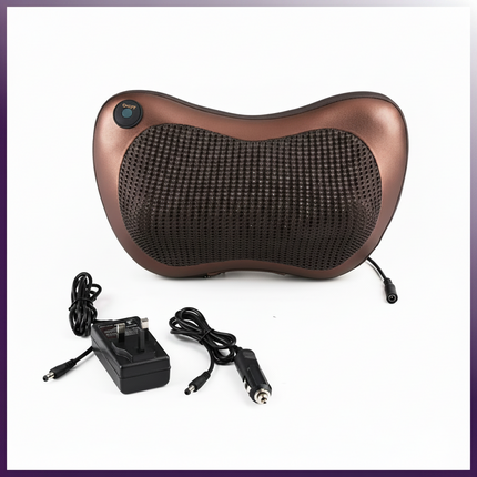 Back & Neck Massage Pillow with Heat – Shiatsu Infrared Therapy for Home, Office & Car