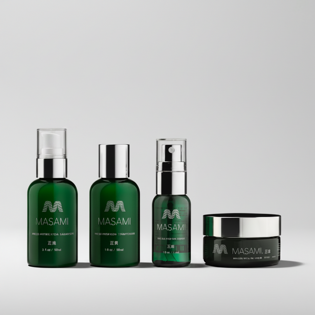 MASAMI Mekabu Hydrating Haircare Travel Kit – 4-Piece Salon Set