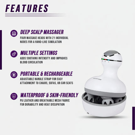 Smart Electric Scalp Massager – Deep Scalp & Hair Growth Stimulator
