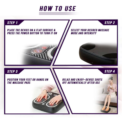 Foot Massager with Heat – 6D Deep Tissue, Circulation & Stress Relief